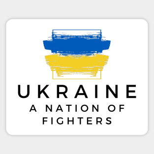 Ukraine A Nation of Fighters Sticker